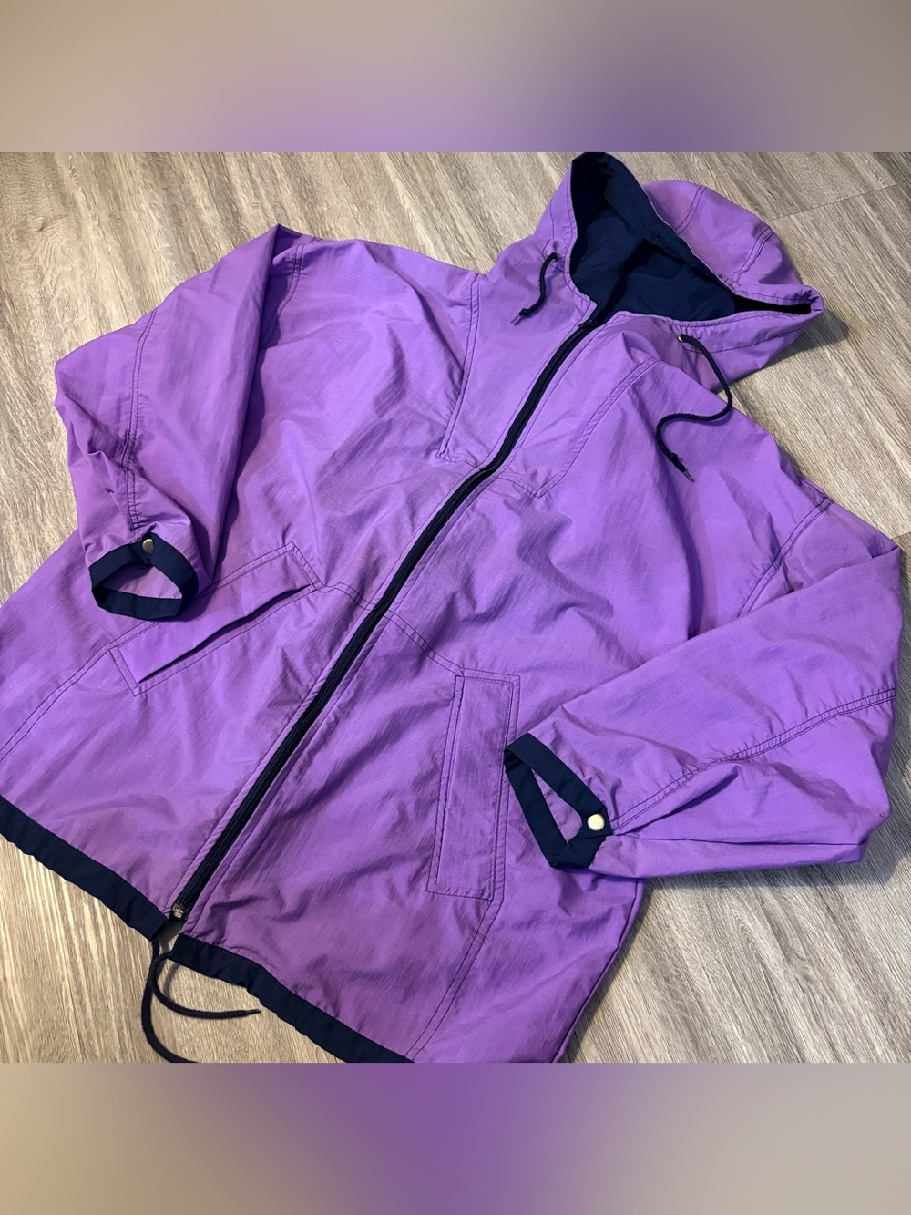 90’s R.T. Sport Water Resistant Wind Breaker Full Zip Balloon Sleeve